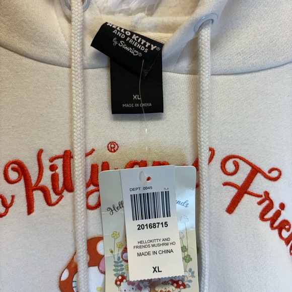 NWT | Box Lunch Exclusive | Hello Kitty and Friends |  White Cream Hoodie | XL 🍄 - Picture 13 of 14